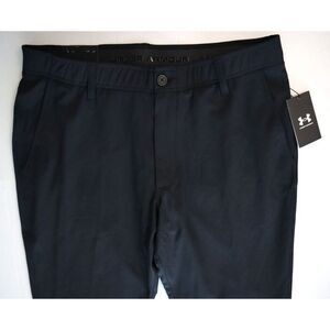 Under Armour 1364410-001 Men's Sz 36x32 Black Golf Drive Tapered Pants